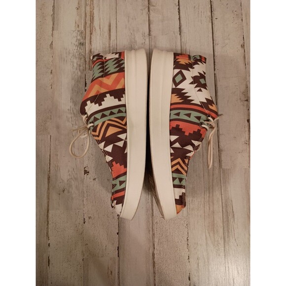 EVERGLADES Boat Shoes S My Women's Size 8 Loafers Slip-On Souhwestern Aztec - Picture 7 of 10